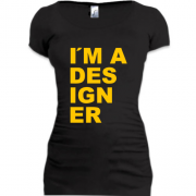 Подовжена футболка для дизайнера "i`m a designer"